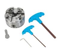 4Jaw SelfCentering Lathe Chuck with M33 Thread with 4In and 4Jaw crafted from Wood making it suitable for woodworking machines Convenient InstallationComes screws and centring, suits for woodworking