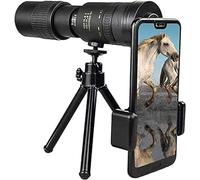 4K 10-300X40Mm Super Telephoto Zoom Monocular Telescope Portable New, Zoom Telescope For Birdwatching Monocular High Power With Smartphone Holder