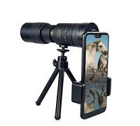 4K 10-300X40mm Telephoto Zoom Monocular Telescope Waterproof Fogproof Monocular with Smartphone Holder & Tripod - for Adult Bird Watching Outdoor Travel Sightseeing