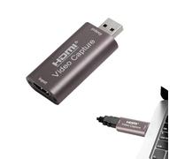 4K 1080P HDMI to USB Video Capture Card 3.0 Full HD Video Capture Device Output Record Audio Grabber for Capturing 1080p@60fps Content Live Stream Conference Games Switch Conference Online Teaching