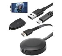 4K 1080P Wireless HDMI Display Adapter Wifi Dongle, 4K HDR Screen Mirroring Display Dongle Wifi HDMI Adapter Connector TV Streaming Stick for Android IOS Windows Mac Projector DLNA Monitor