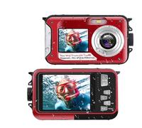 4K 11FT Underwater Camera Waterproof Camera 48MP Autofocus Dual-Screen Selfie for Snorkeling Compact Floatable Point and Shoot Digital Camera 1250mAh Battery
