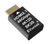 4K 120Hz HDMI 2.1 Dummy Plug EDID Emulator - High-Resolution Virtual Display Adapter for PC, VR Headsets & Crypto Mining, Supports 8K@30Hz / 4K@120Hz Headless Ghost HDMI Display Dongle (1 Pack)