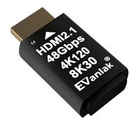 4K 120Hz HDMI 2.1 Dummy Plug EDID Emulator - High-Resolution Virtual Display Adapter for PC, VR Headsets & Crypto Mining, Supports 8K@30Hz / 4K@120Hz Headless Ghost HDMI Display Dongle (1 Pack)