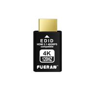 4K 120Hz HDMI 2.1 Dummy Plug - High-Resolution Virtual Display Emulator for PC, VR Headsets & Cryptocurrency Mining EDID Headless Ghost Display Adapter (2.1-4K/120Hz-1P-hei)