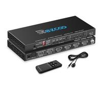 4K@120Hz HDMI 2.1 Switch 4x1 eARC Audio Extractor VRR ALLM HDCP2.3 ARC HDR10 CEC SPDIF Optical and 3.5mm Audio Out,HDMI Switcher 4 IN 1OUT IR Remote D-olby Digital EDID for PS5 XBOX NVIDIA AMD