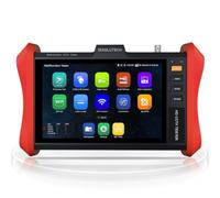 4K 12MP IP Camera Tester, WANLUTECH 90W PoE Power Output 8'' Touchscreen CCTV Test for 8MP TVI CVI AHD CVBS Cameras, SFP Test, RJ45 Cable TDR Test, WiFi Network Tools, HDMI VGA (E89)
