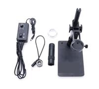 4K 2K 1080P 51MP Industrial Video Lab VGA USB Microscope Camera Zoom 130x C-MOUNT Lens LED Ring Light For Phone PCB Repair Clear and Smooth(Stand Lens LED Light)