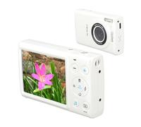 4K 30FPS Digital Camera, 64 MP Digital Point and Shoot Camera with 18x Digital Zoom, 2.8 Inch Autofocus Travel Camera with MP3 Player, 650mAh, for Boys Girls Teens Gift (White)