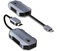 4K@30Hz Wireless HDMI Transmitter and Receiver, Phone Single-Projection & 100W PD Fast Charge & 2.4G+5.8G Low Latency, Wireless HDMI Extender for PC/Laptop/Tablet/HDTV/TV Box (No Need App/Bluetooth)