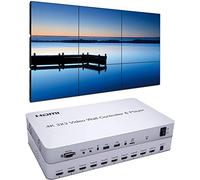 4K 3x3 Video Wall Controller USB SD Card HDMI 1.4, HDCP1.4 Compliant | DVI Input 9 HDMI OutputTV Video Processor Splicer Upgrade with RS232 Control