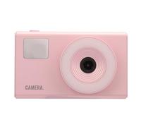 4K 48MP Digital Camera, 2.4 Inch Eye Caring Screen, Anti Shake, 16X Zoom, Over 20 Filters, Fill Light, Autofocus Portable Travel Camera for Life Recording (Pink)