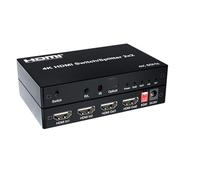 4K 60hz HDMI Switch Splitter 2x2 2x4 HDMI Switcher 3.5mm video 3D Video Converter Fast and Stable Transmission(V2.0 Switch 2x4)