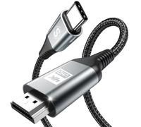 4K 60hz USB C to HDMI Cable 3M,USB Type C to HDMI Cable [Thunderbolt 3/4 Compatible] for MacBook iPad Pro/Air iMac,iPhone 16 15 Plus,Samsung S25 to S8 Surface Android Phone to TV.