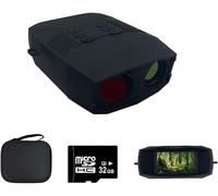 4K 60MP Night Vision Binoculars, 5000mAh Rechargeable Digital Infrared Night Vision Goggles with 3" HD LCD, Visible 500M in Darkness Night Vision Scope with 32GB TF Card for Hunting Hiking Camping