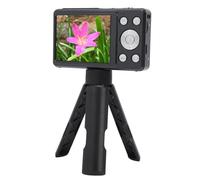 4K 64MP Digital Camera 18X Zoom Loop Recording Slow Motion Photography for Everyday Memories (Black)