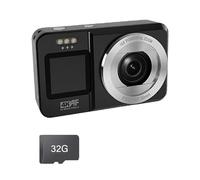 4K 64MP Digital Camera Double Screen 18X Zoom Portable For Teens Travel & Outdoor Photography Double Screen Camera For Travel Photography