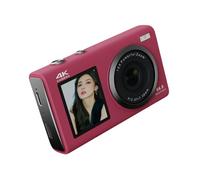 4K 80MP Screen Digital Camera With Auto Focus & 30% Extended Battery For Travel Photography Students Teens Travelers Budget Friendly Double Screen Digital Camera