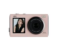 4K 80MP Screen Digital Camera With Auto Focus & 30% Extended Battery For Travel Photography Students Teens Travelers Budget Friendly Double Screen Digital Camera