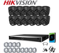 4K 8MP HIKVISION CCTV IP POE SYSTEM 2-WAY AUDIO ColorVu CAMERA SECURITY NVR KIT