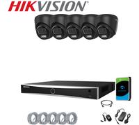 4K 8MP HIKVISION CCTV IP POE SYSTEM 2-WAY AUDIO ColorVu CAMERA SECURITY NVR KIT