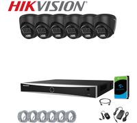 4K 8MP HIKVISION CCTV IP POE SYSTEM 2-WAY AUDIO ColorVu CAMERA SECURITY NVR KIT