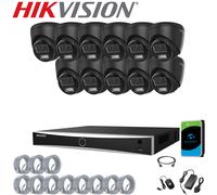 4K 8MP HIKVISION CCTV IP POE SYSTEM 2-WAY AUDIO ColorVu CAMERA SECURITY NVR KIT