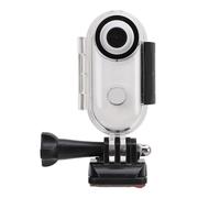4K 8MP Pet Collar Camera Wearable Action Camera 120 Degree Wide Angle Diving Fishing Cycling Hiking Surfing for Small Cat Dog (White)