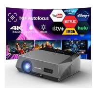 4K Auto Focus Daylight Projector Offical Apps Google Android TV Movie Gaming Proyector Smart WiFi Bluetooth NFC Indoor Outdoor Home Theater 4K HDR HDMI Ceiling Bright 1800ANSI High Lumen Daytime Use