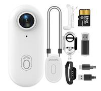 4K Body Camera, 360° Action Camera Magnetic Pocket Thumb Cam, IP68 Waterproof, Mini Action Cam for Recording,Outdoors Activities Pet walking Contain 64GB high-speed SD Card and Card Reader