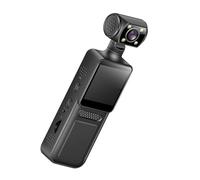 4K Body Camera Handheld Video Camcorder Stabilization 180 Degree Rotatable Lens with LCD Screen for Outdoor Portable Body Camera