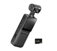 4K Body Camera Video Small Wearable Body Portable 180 Degree Rotatable Lens Sport Action Outdoor Video Recorde Waterproof Action Camera