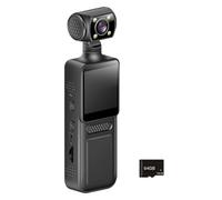 4K Body Camera Video Small Wearable Body Portable 180 Degree Rotatable Lens Sport Action Outdoor Video Recorde Waterproof Action Camera