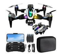 4K Camera Drone - Foldable Quadcopter With Dual Hd Cameras, Carrying Case & 2 Batteries (White)