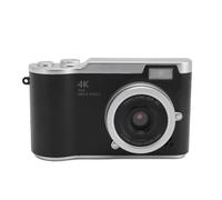 4K CCD Camera, Reversible 2.4in Screen Portable Digital 18X Zoom CCD Video Camera for Travel (Black)