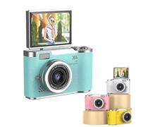 4K CCD Digital Zoom Camera, Digital Camera for Photography, 1080P 48MP Vlogging Camera with 2.4 Inch 180° Flip Screen, Foldable Screen Student Camera, 8X Digital Zoom Compact Retro Camera