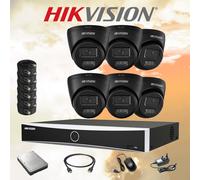 4K CCTV System PoE 8MP ColorVu AI Audio Outdoor NVR Hikvision Compatible