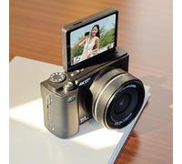 4K Compact Digital Photography Camera, 16X Digital Zoom Vintage Video Recorder With 64-megapixel Sensor 3-inch Screen For Teens Students(White)