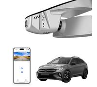 4K Dash Cam Custom fit for Volkswagen Taigo 2022 2023 2024 2025 (Model B Gray), Life Style R-Line Match, OEM Look, UHD 2160P Video, App & WiFi, Loop Recording, Easy to Install, 64GB Card
