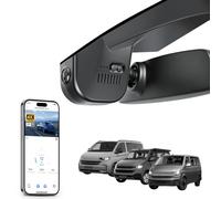 4K Dash Cam Custom fit for VW Transporter T6 T6.1 Multivan & California & Caravelle 2016-2025 (Model B Black), OEM Look, UHD 2160P Video, App & WiFi, Loop Recording, 64GB Card