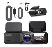 4K Dash Cam Front and Rear, 360° Rear Camera Built-in GPS and WiFi, 2.89” IPS Screen, Night Vision 170°Wide Angle, with 64GB SD Card