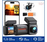 iZEEKER 4K Dash Cam Front and Rear, WiFi 6 Dashcam with FREE 32GB Card, 4K+1080P Dual Dash Camera, 2.99" IPS Display, APP, Night Vision, WDR, G-Sensor, Loop Recording, 24H Parking Mode, Voice Prompt