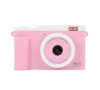 4K Digital Camera, 1080P 48MP Point and Shoot Camera, Vlogging Cam with 15x Optical Zoom & LED Flash, WiFi Transfer, Gift for Kids Adults Beginner (Pink)