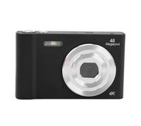 4K Digital Camera, 1080P HD Digital Point and Shoot Camera with 2.4 Inch IPS Screen, 48MP Vlogging Camera with 16X Digital Zoom for Students Teens Girls Boys (Black)