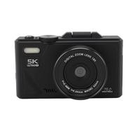 4K Digital Camera, 13MP Vlogging Camera, with 18X Zoom, 3 Inch Flip Screen, HD Compact Camera, for Travel Photography (Black)