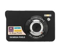 4K Digital Camera, 2.7in 56MP HD 20X Zoom Autofocus Portable Vlogging Camera with Flash, Point and Shoot Camera for Teens Girls Boys Beginners (Black)