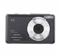 4K Digital Camera, 2.88 Inch Screen LED Fill Light Small Portable Digital Video Camera Auto Focus 18X Digital Zoom for Photography (Black)