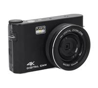 4K Digital Camera, 3 Inch TFT Touch Screen 64MP HD Vlogging Camera with Fill Light, 18X Digital Zoom Autofocus Compact Point and Shoot Camera for Kids Adults and Beginners (Black)