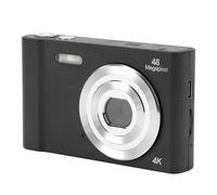 4K Digital Camera, 48MP 1080P 16X Zoom Compact Camera for Photography Travel Vlogging, with 2.4 Inch IPS Screen, for Teens Kids (Black)