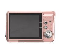 4k Digital Camera 48mp, 2.7 Inch Lcd Display 8x Zoom Anti Shake Vlogging Camera with Fill Light Rechargeable Portable Compact Cameras for Photography Supports 128gb Memory Card (Pink)